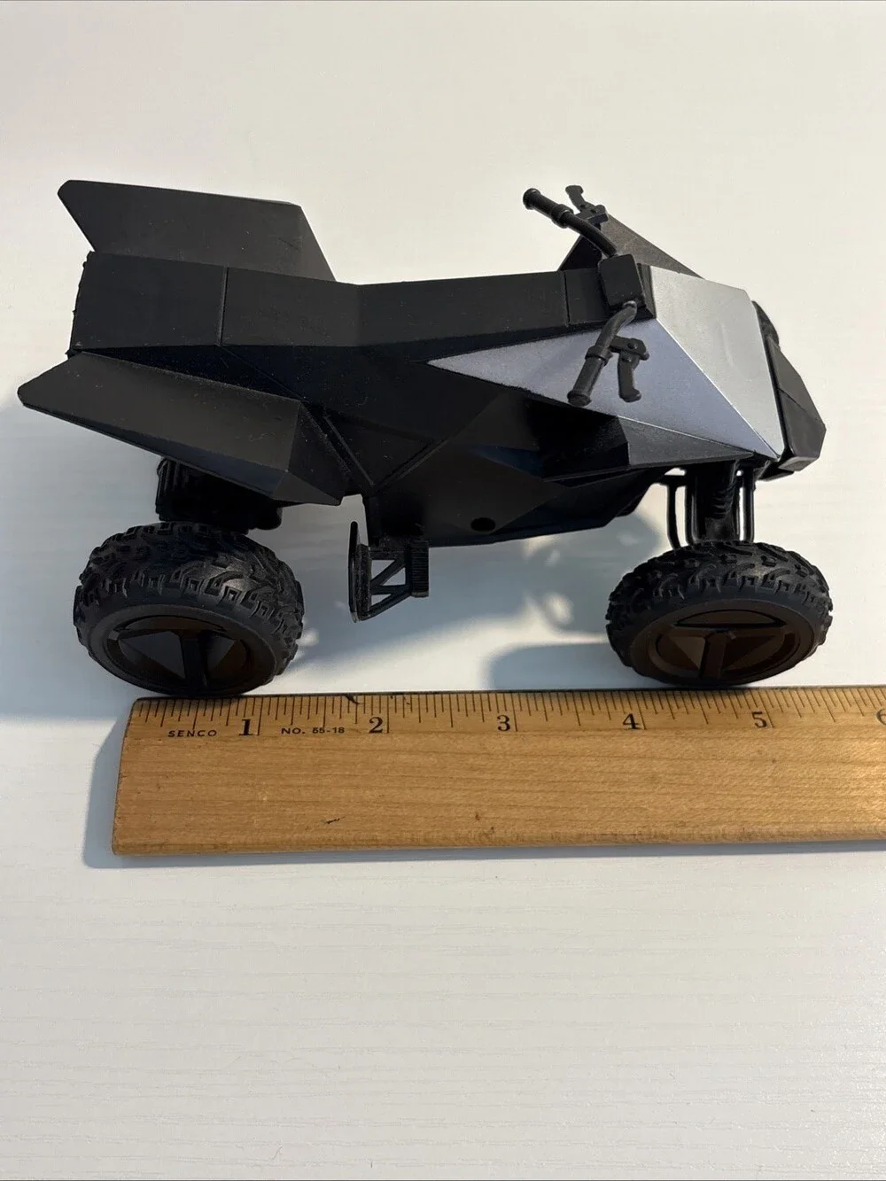 Tesla 3D Printed Style Cyber Quad Atv Toy 5” Plastic Toy